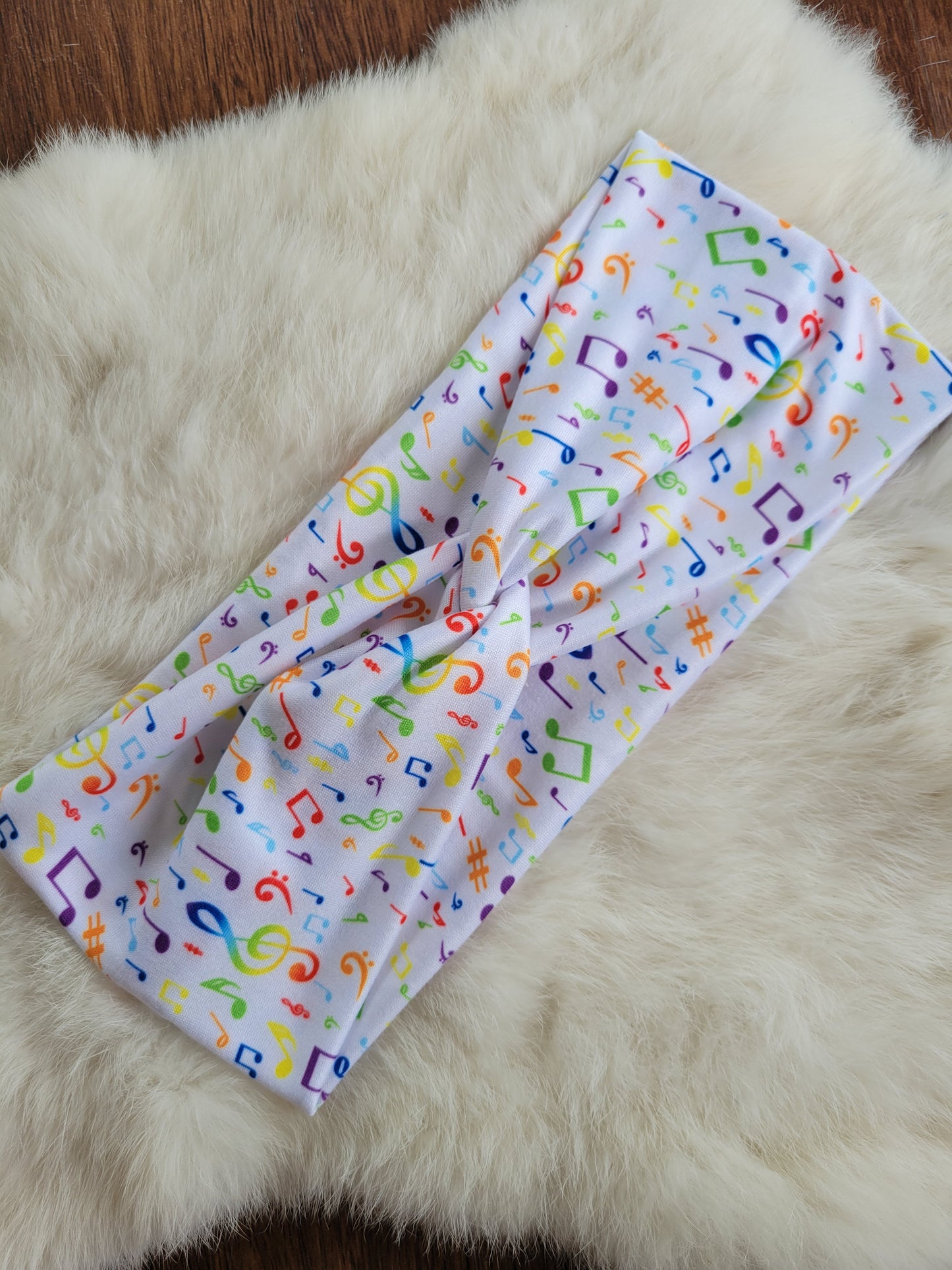 Rainbow music notes