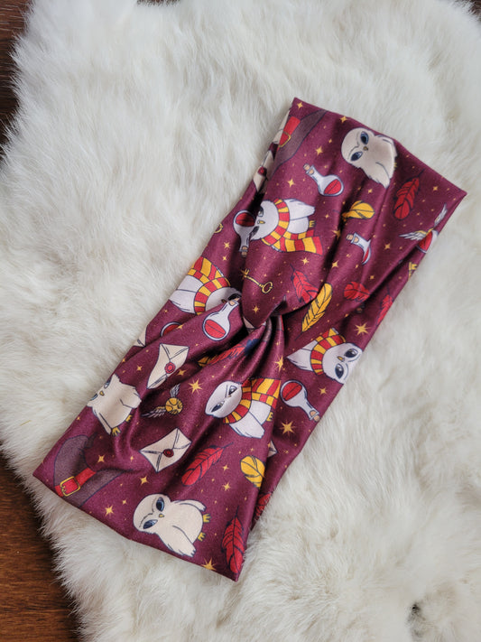 Burgundy HP owl