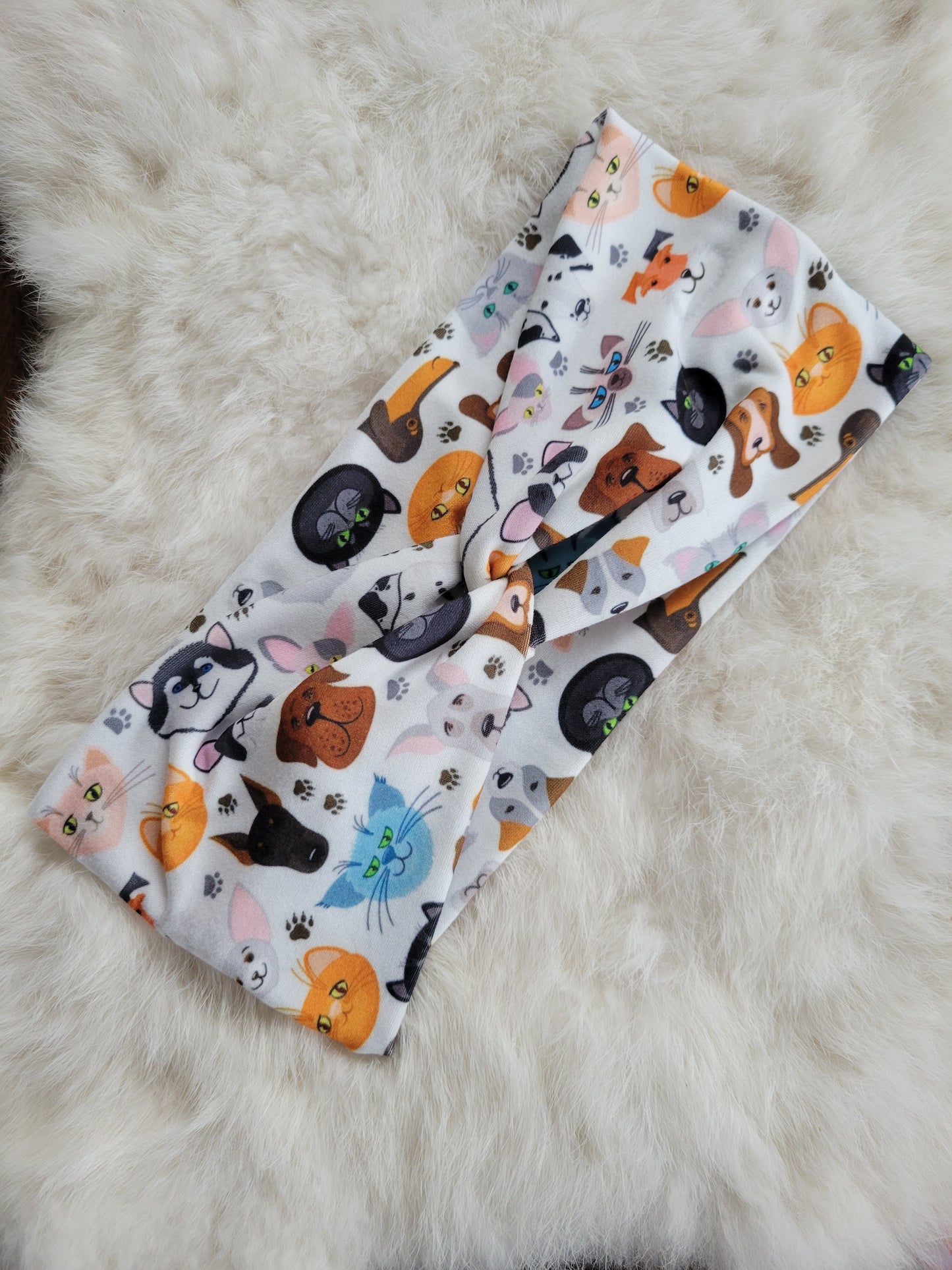 Dog and cat faces