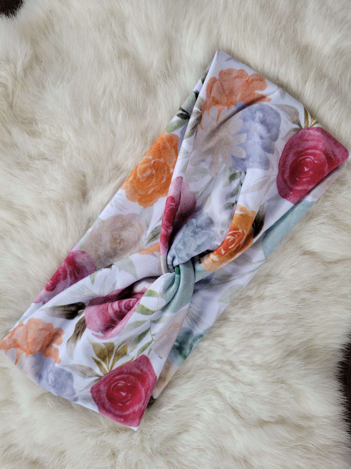 Dark watercolor floral