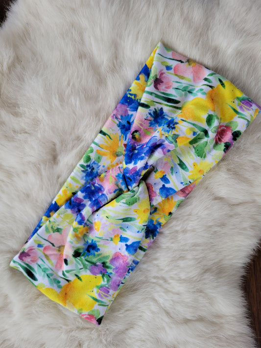 Watercolor wild flowers