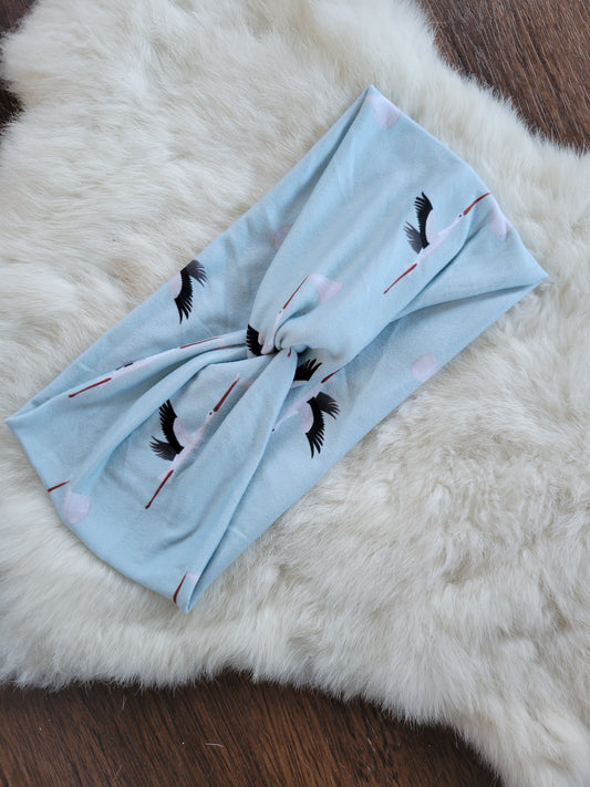 Mint stork baby
