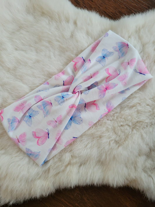 Pink and blue butterflies