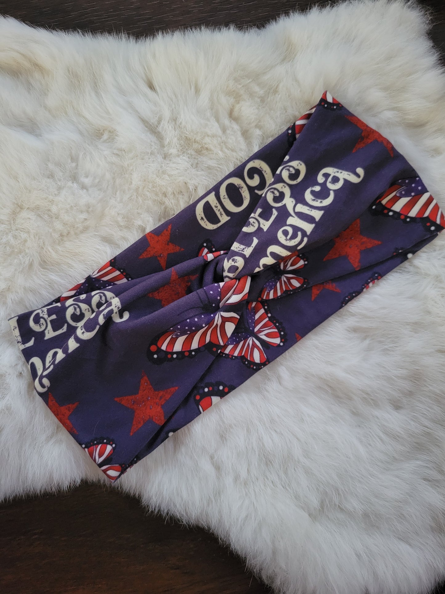 God bless America butterflies and stars