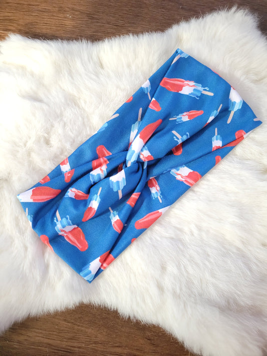 Blue with drippy bomb pops