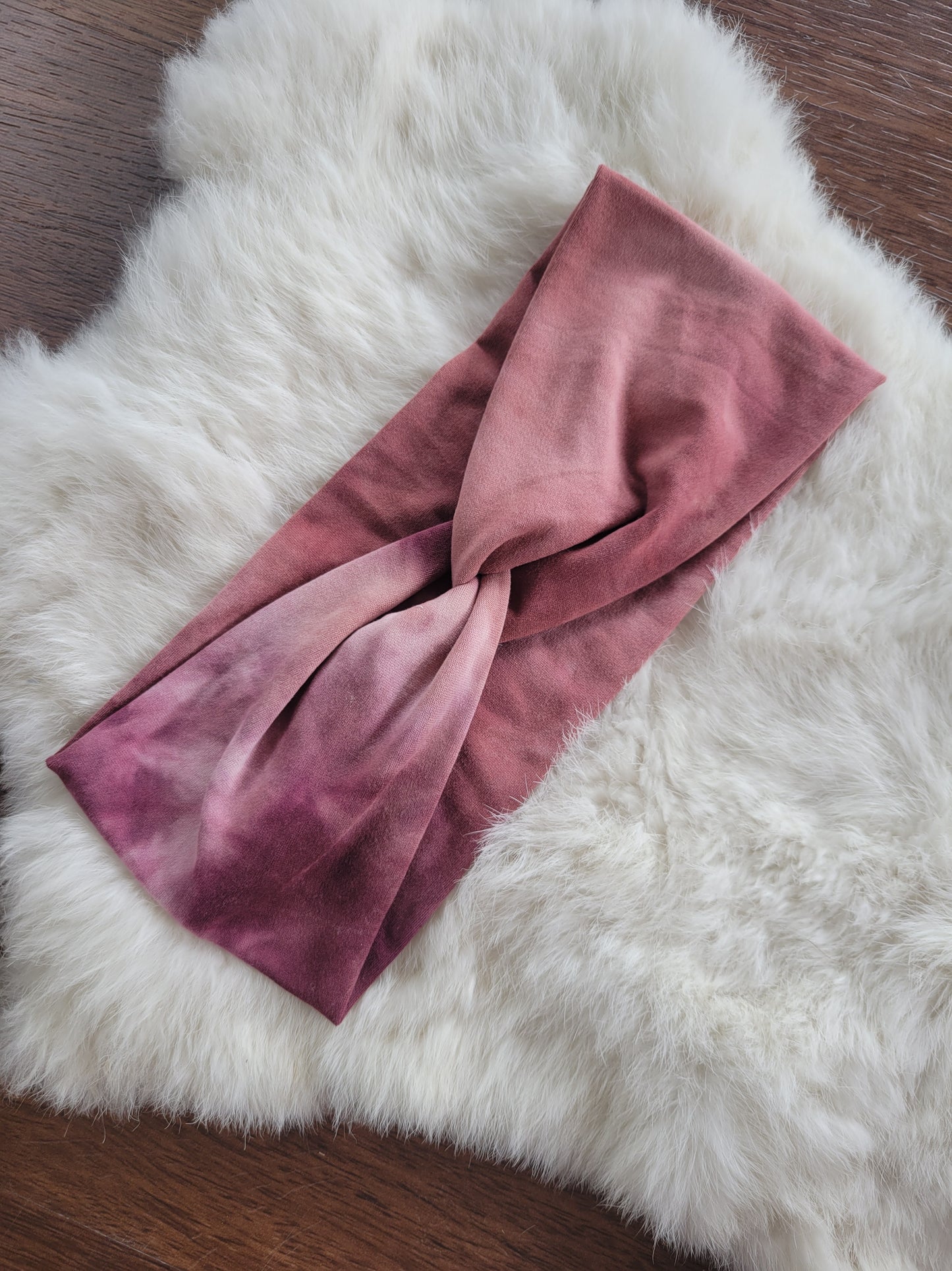 Dark mauve tie dye