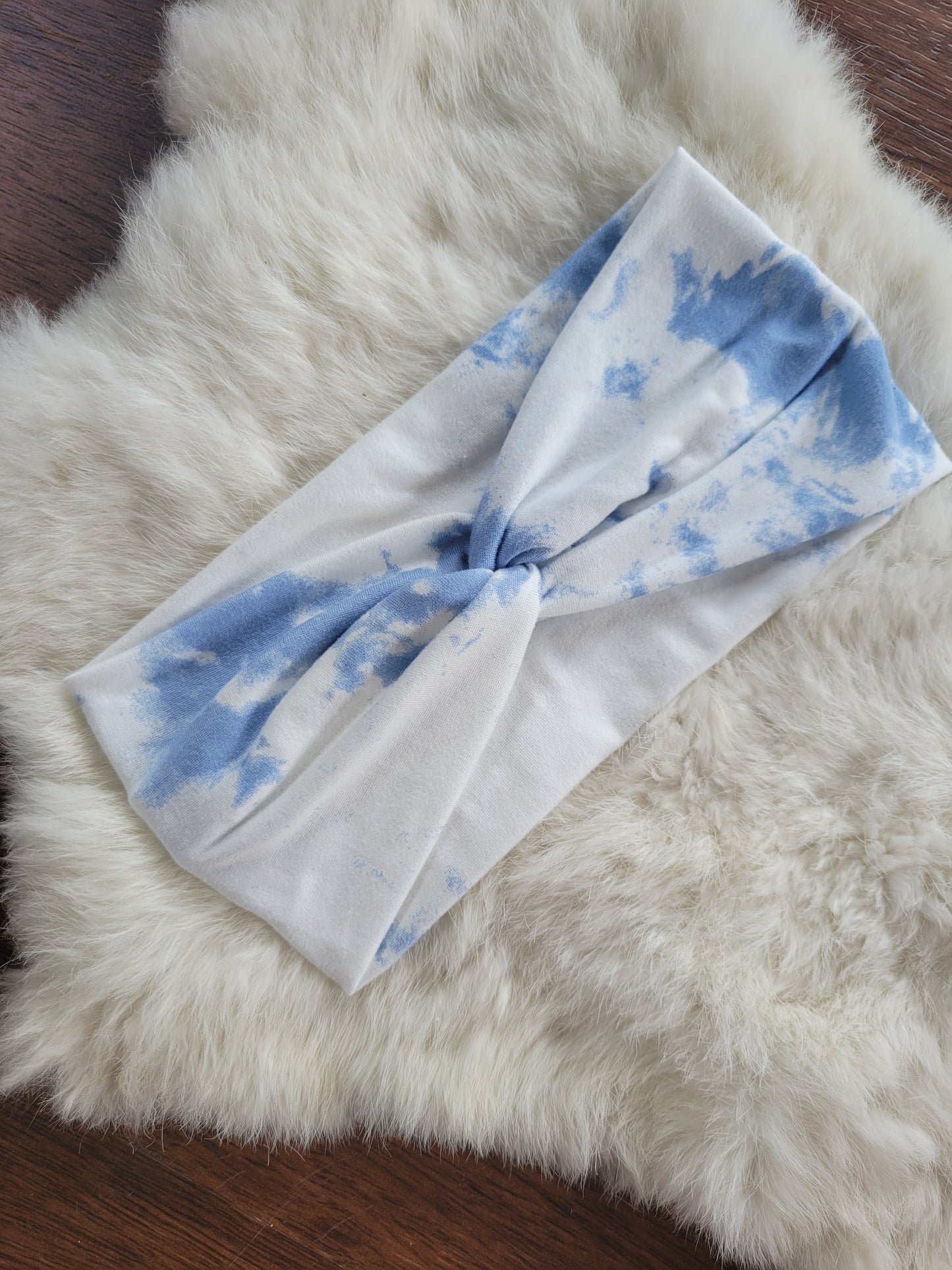 Blue and white tie dye