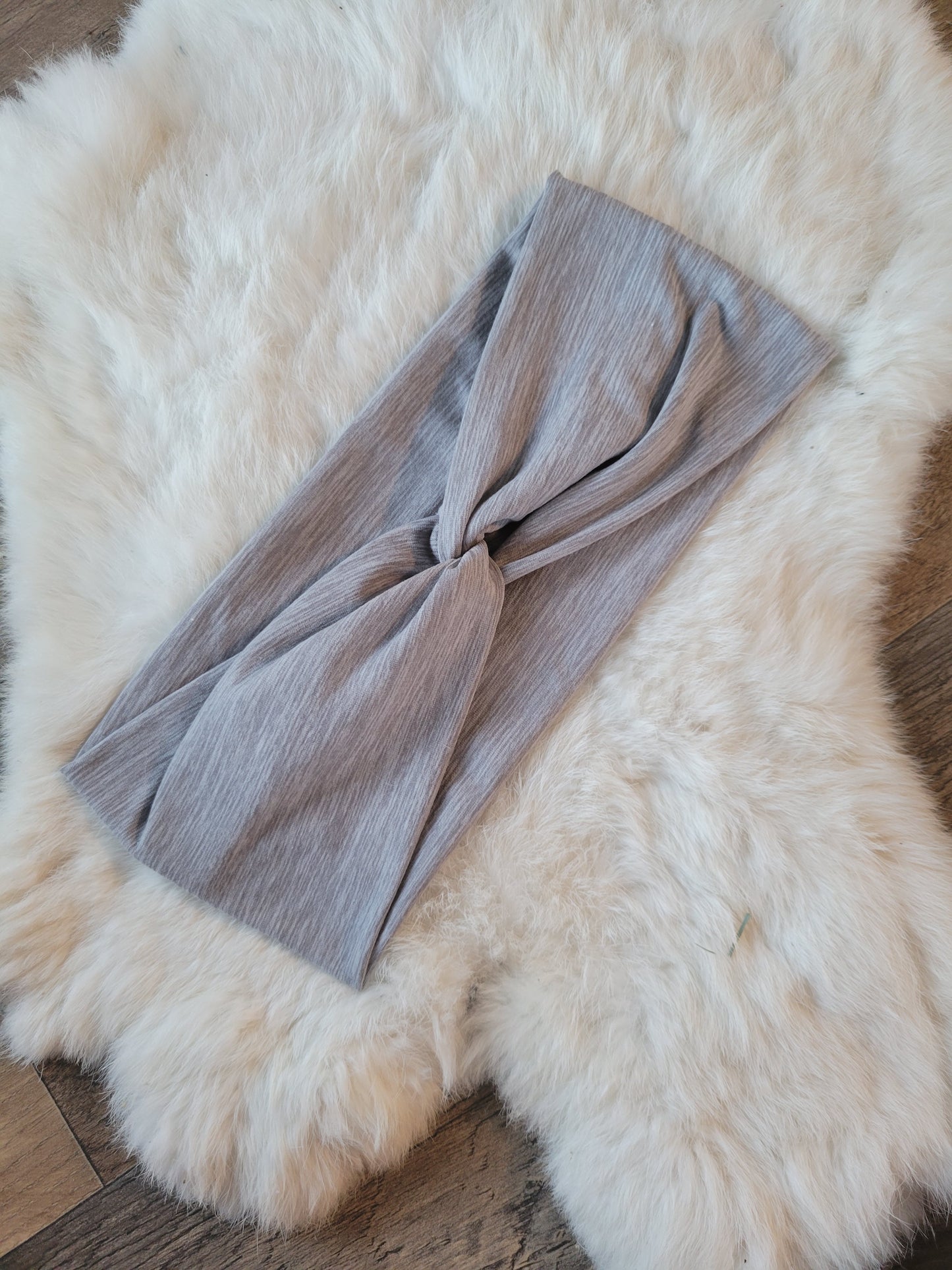 Striped heathered gray