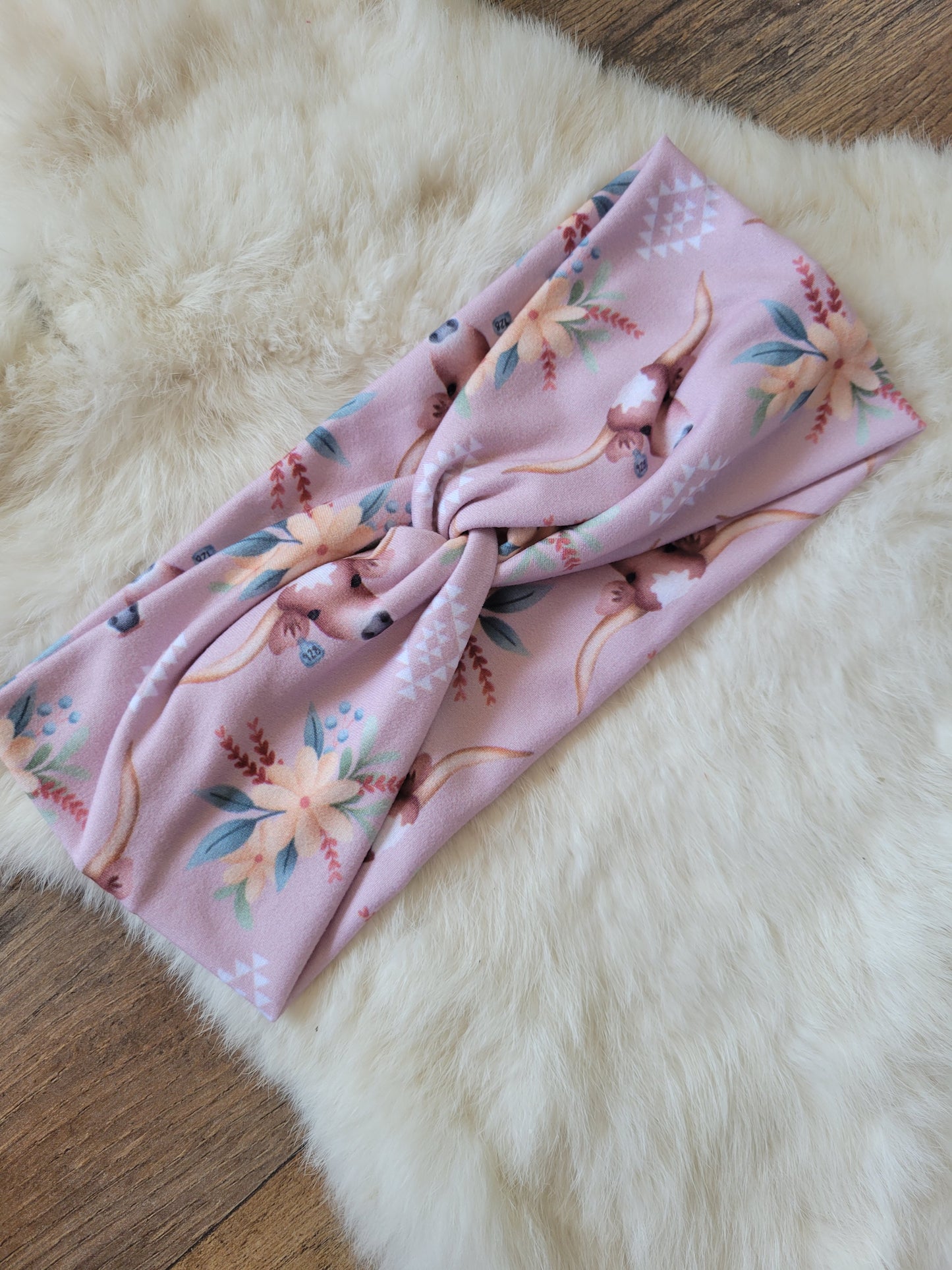 Mauve Longhorn floral