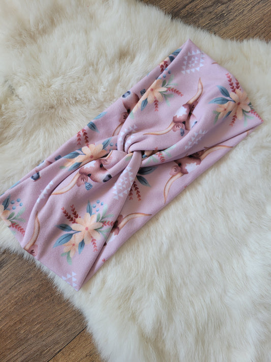 Mauve Longhorn floral