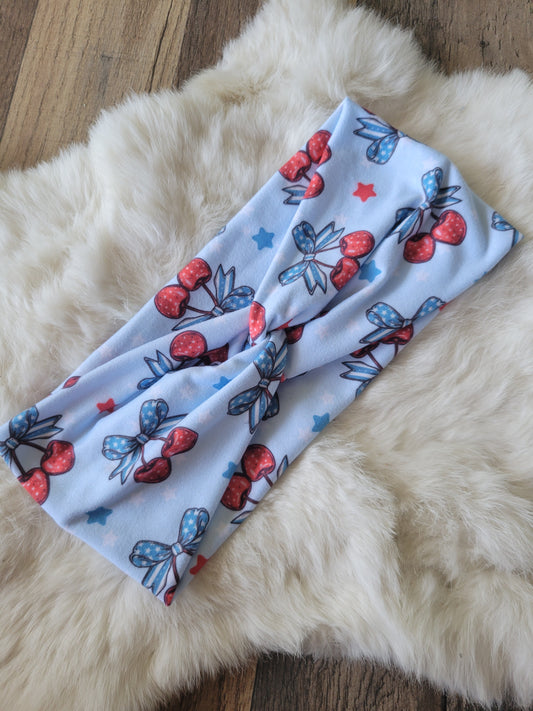 Cute sparkle patriotic cherries