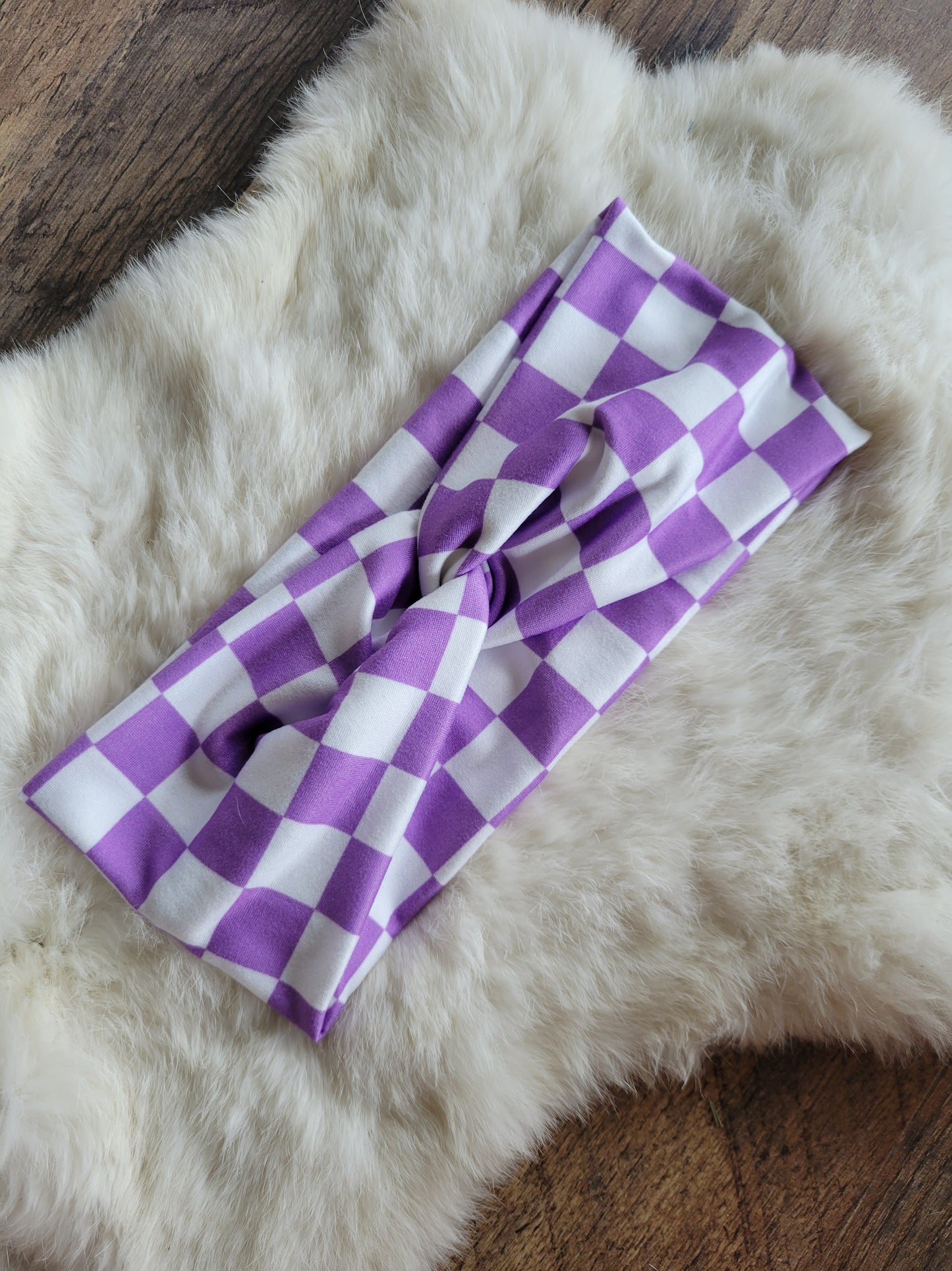 Purple checkered