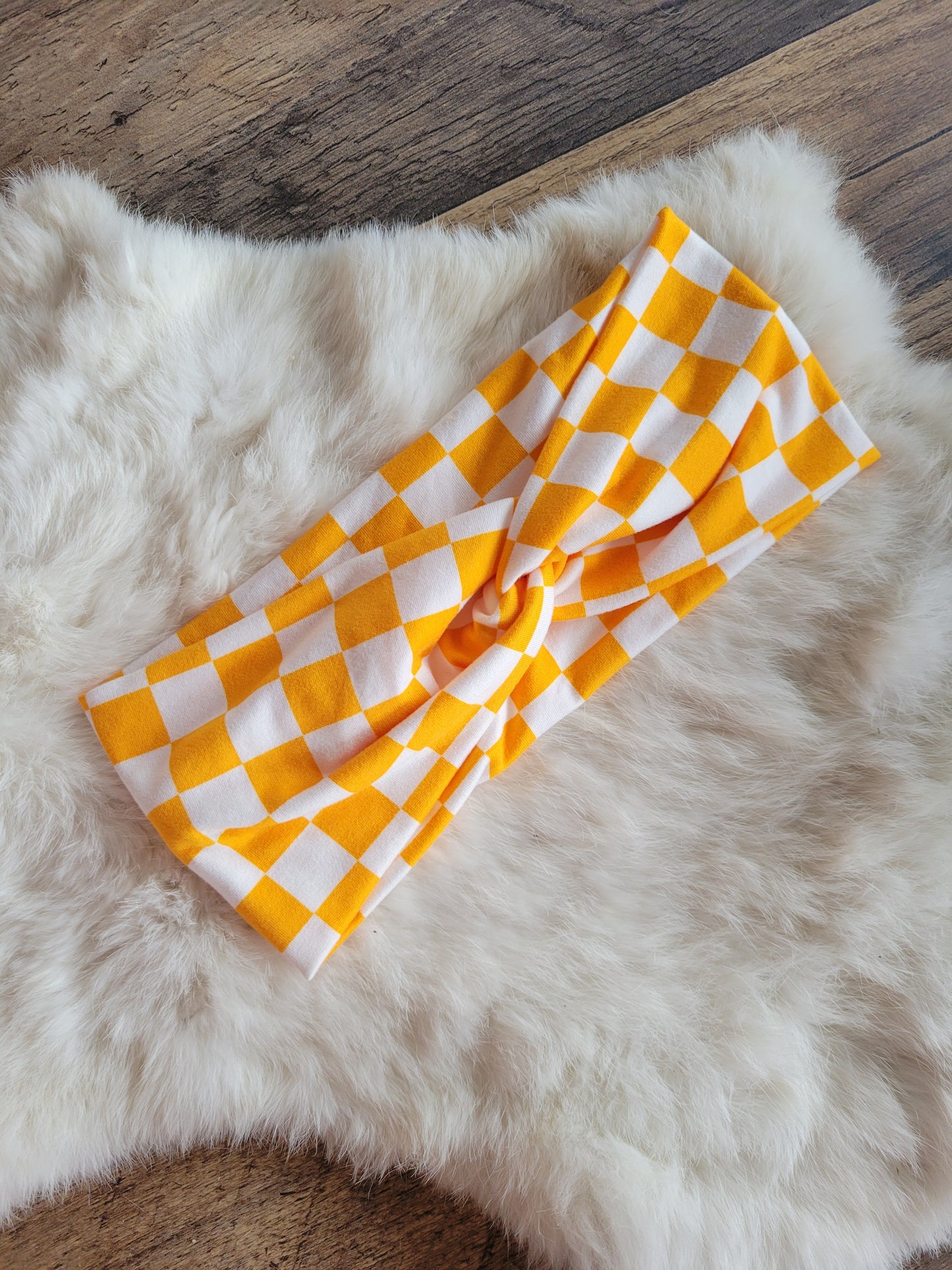 Orange checkered