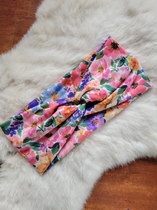 Spring watercolor flowers