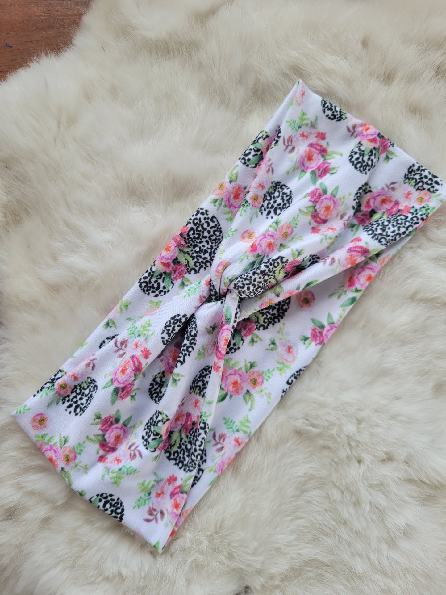 Leopard floral mouse