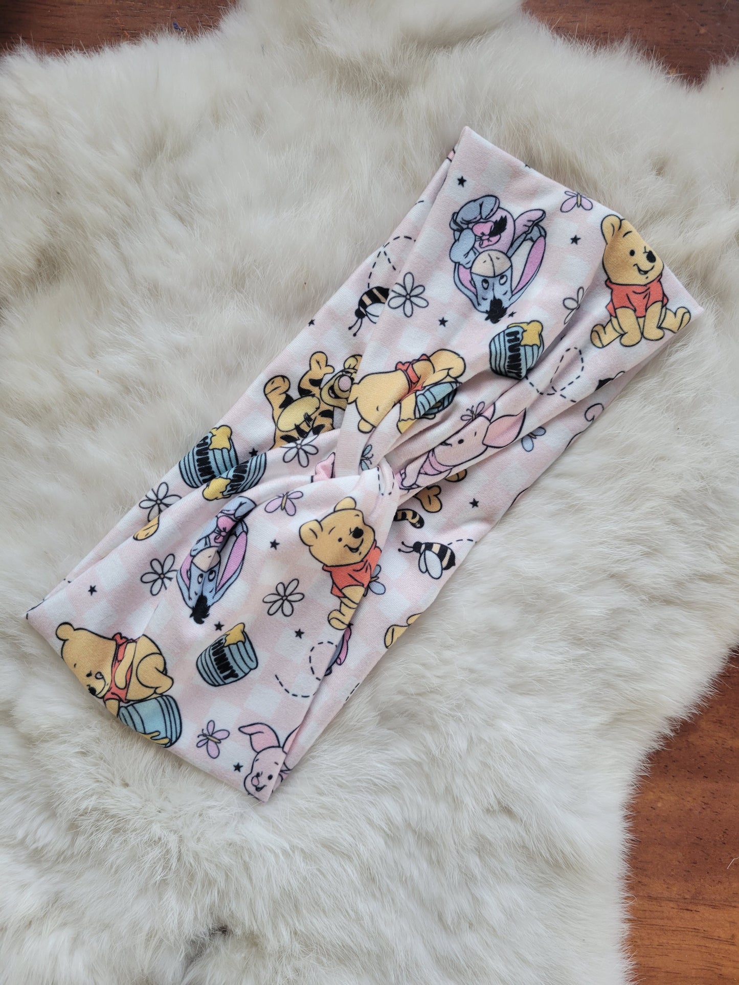 Pink checker pooh