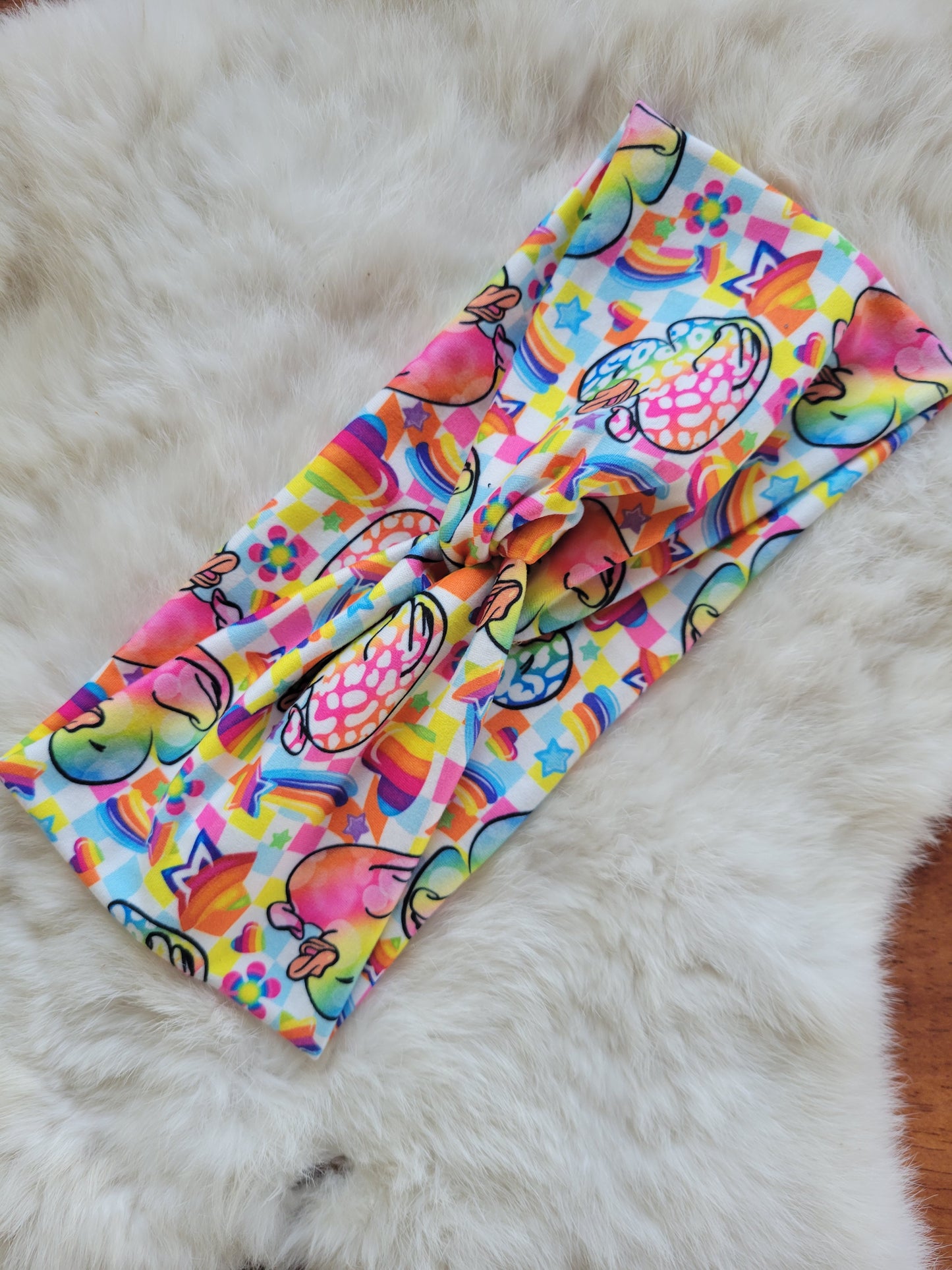 Rainbow lisa print