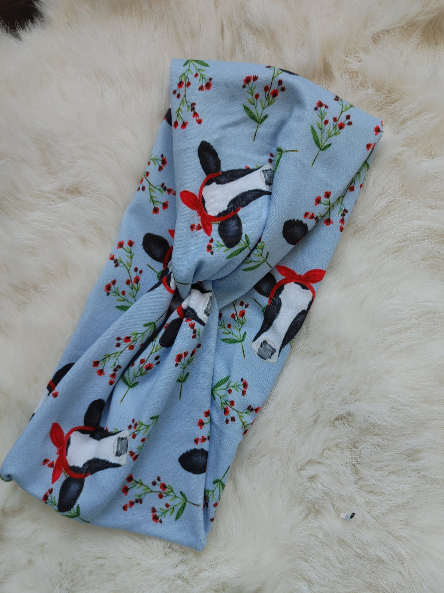 Blue bandana cows