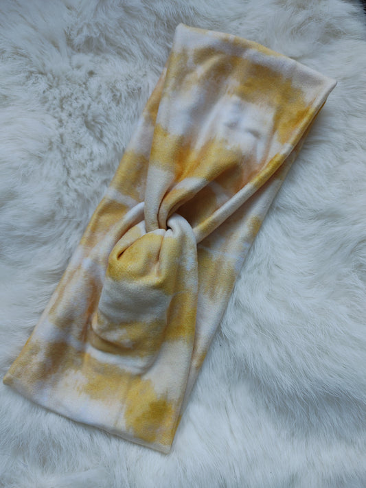 Yellow tie dye