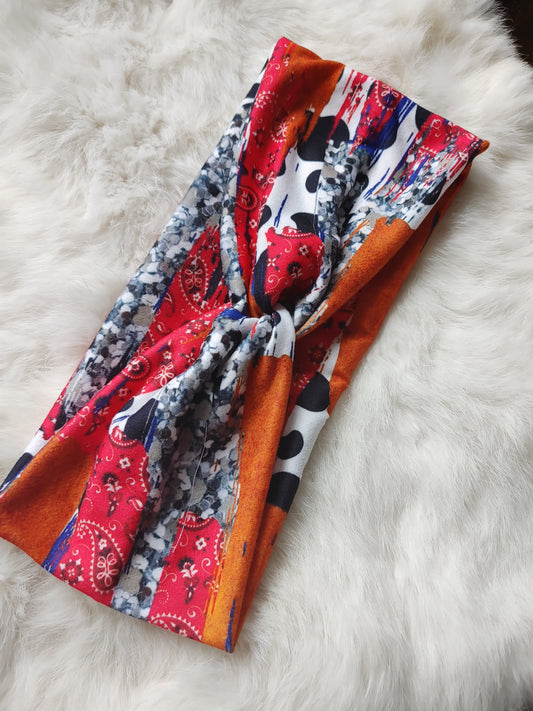 Cow bandana brushstrokes