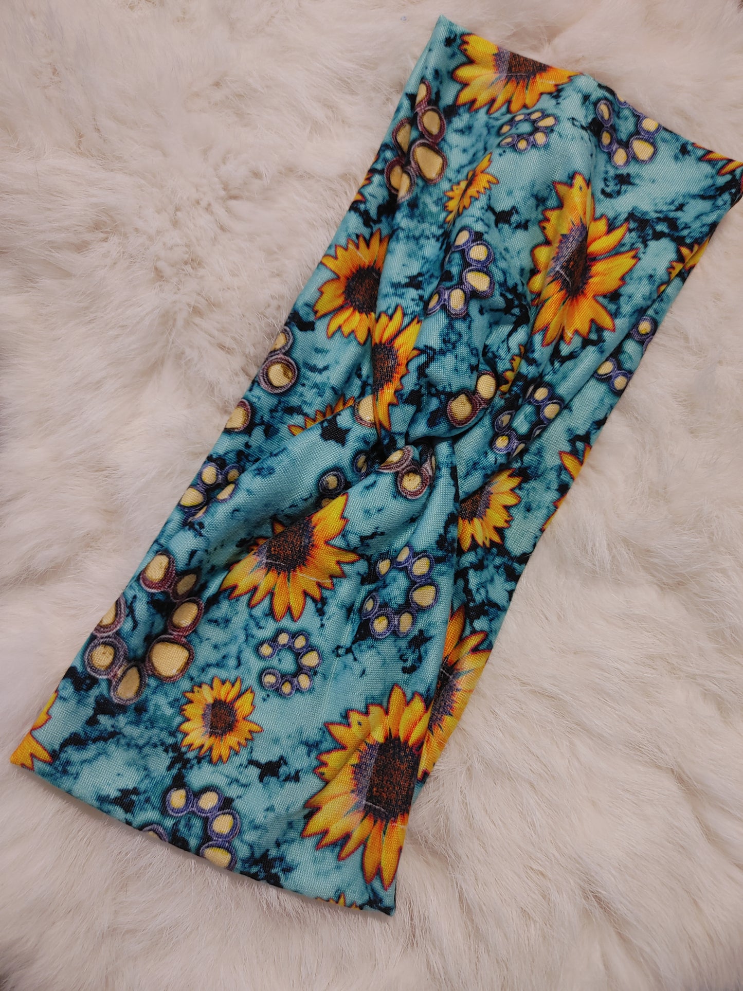 Turquoise sunflower