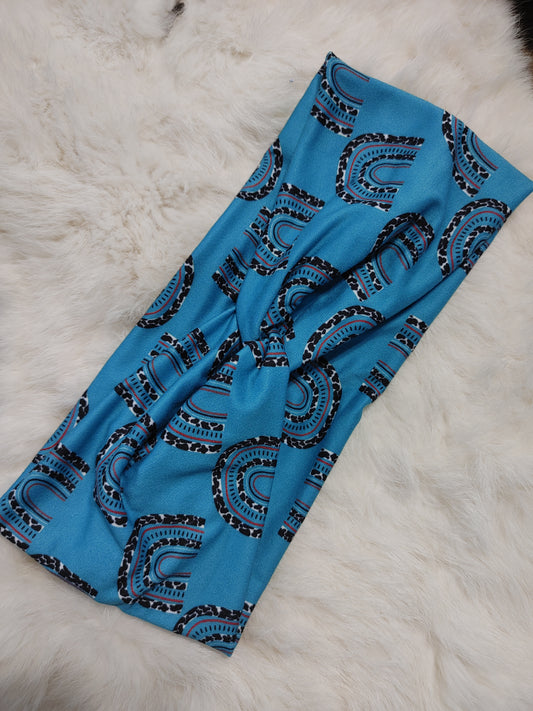 Teal cow rainbows