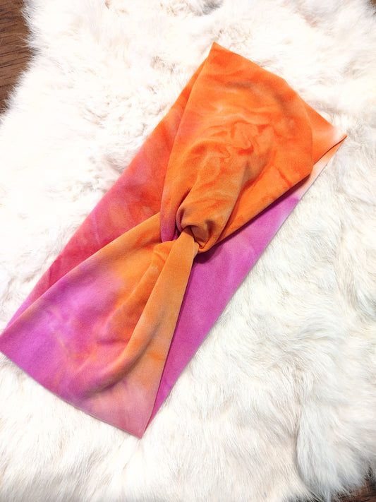 Pink and orange tie dye