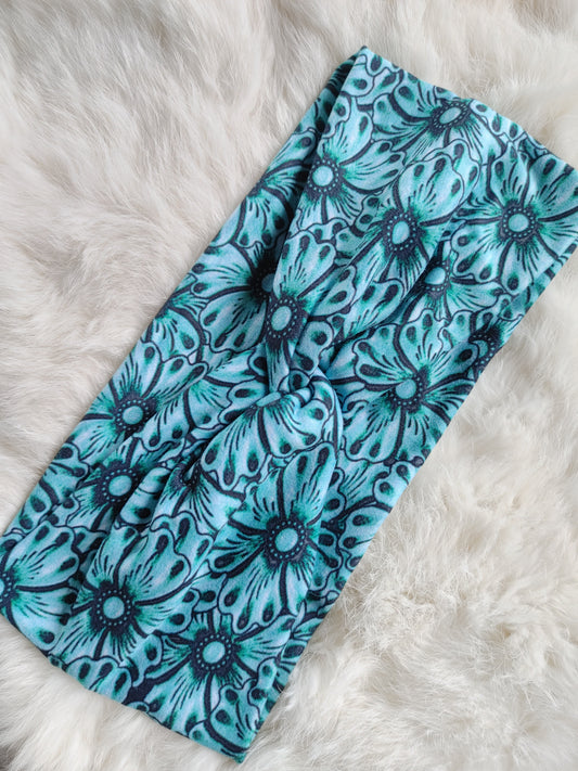 Turquoise flowers
