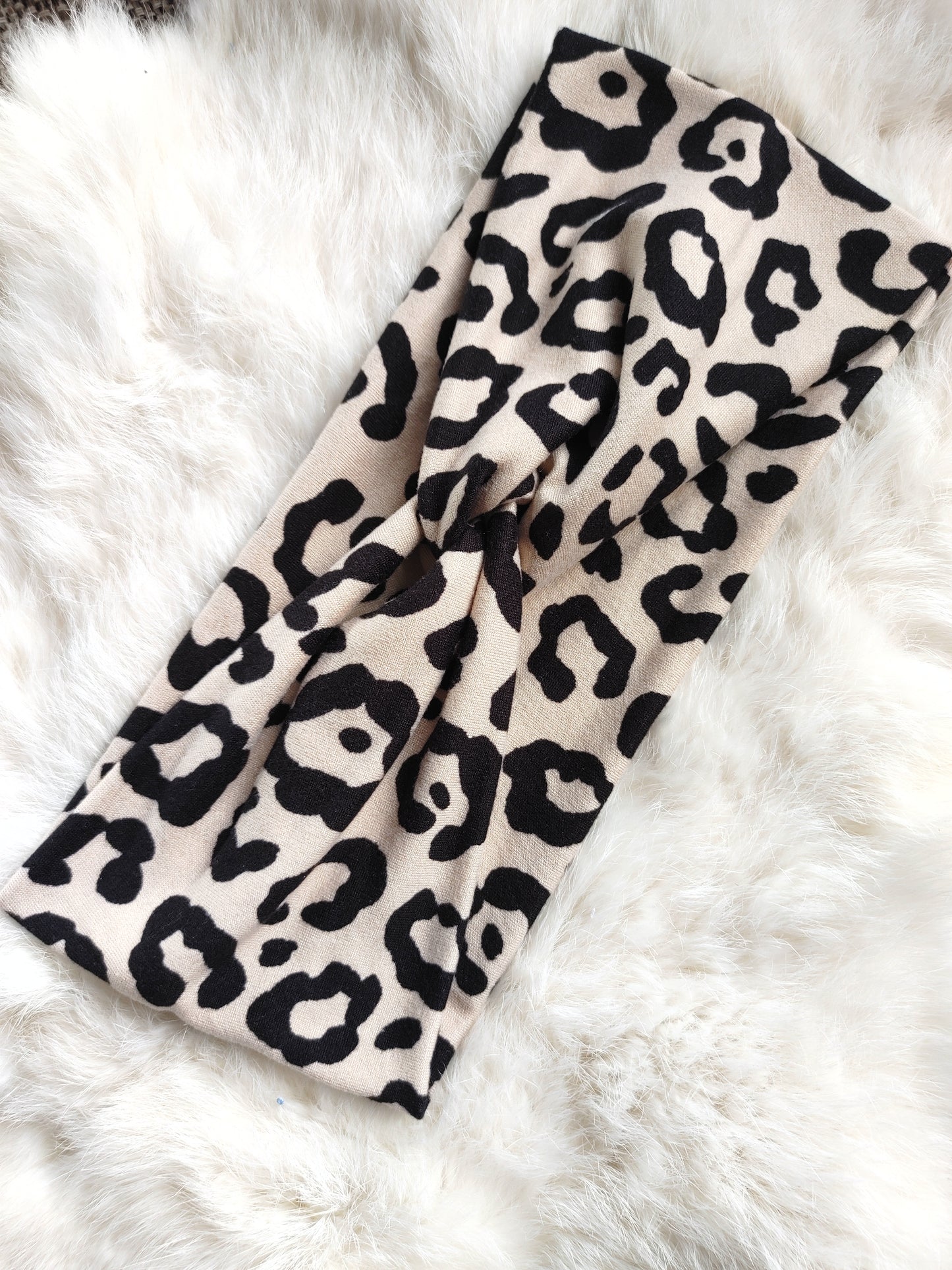 Muted cream leopard