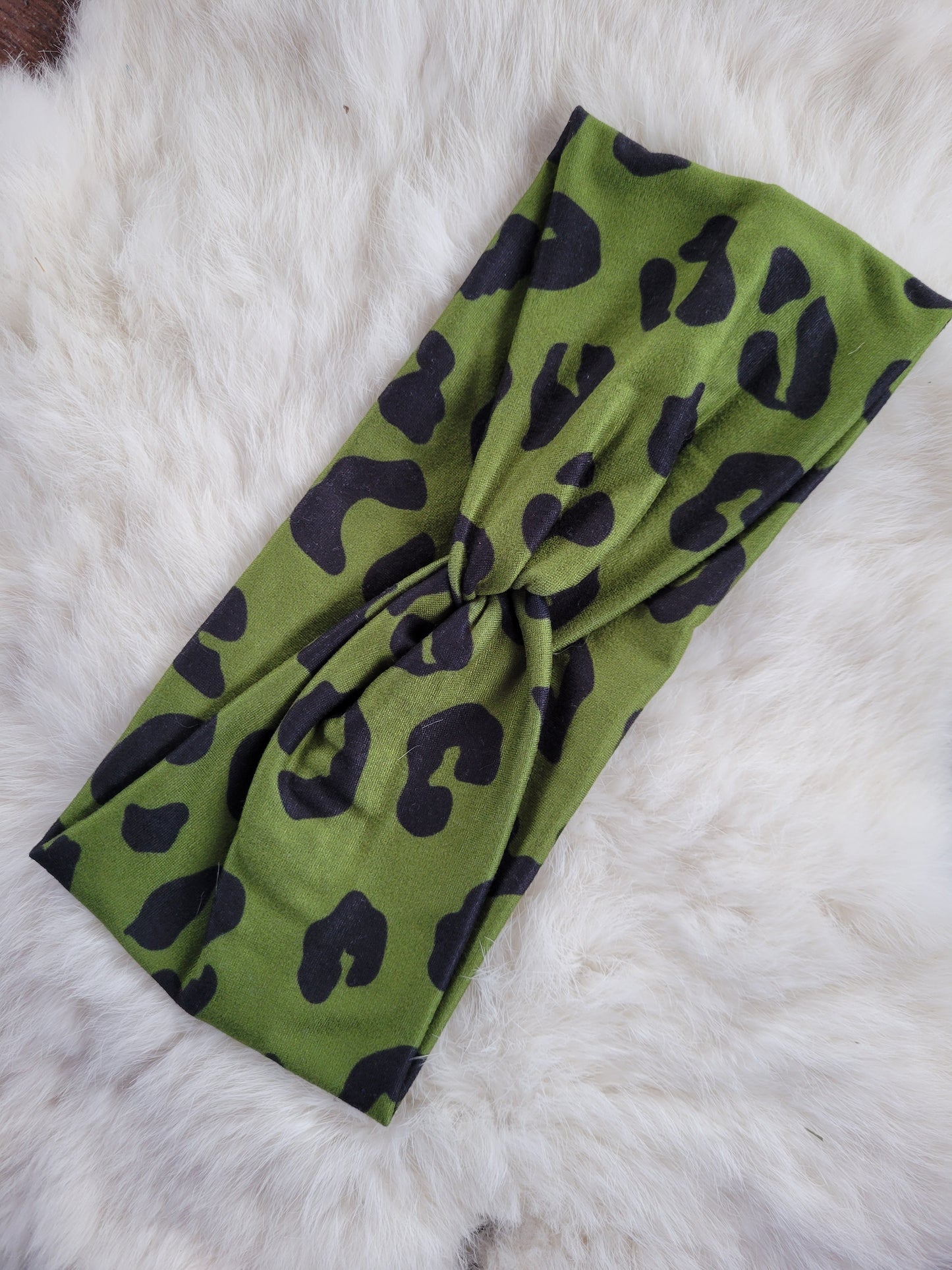 Green and black leopard