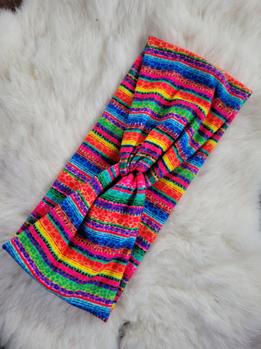 Serape with leopard print