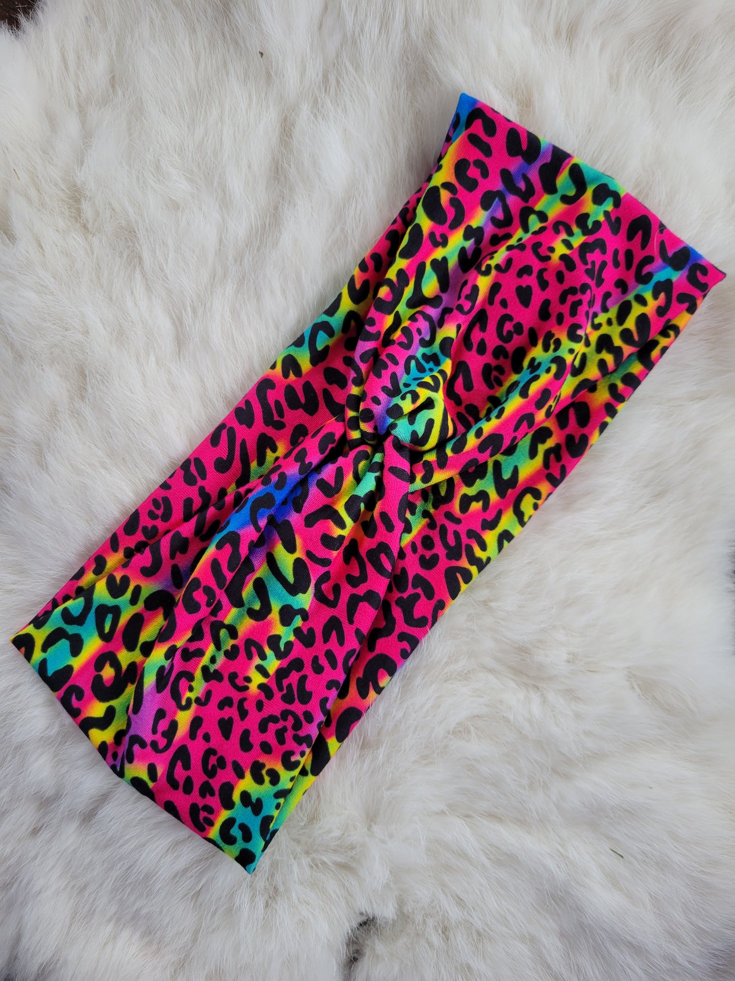 Pink colorful leopard brushstrokes