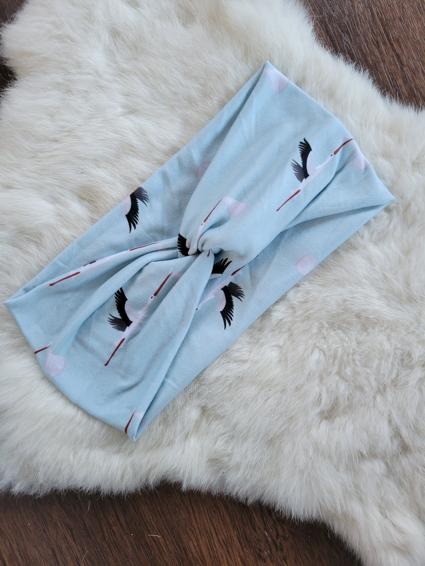 Mint stork baby