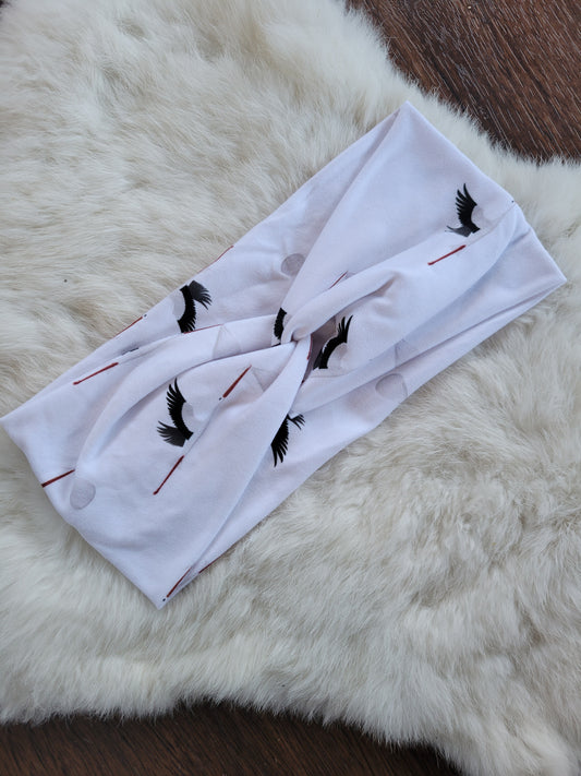 White stork baby