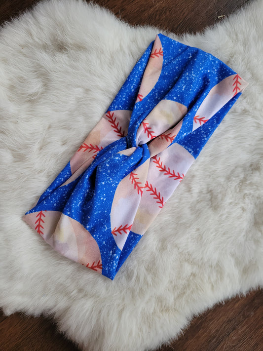 Blue sparkle baseball