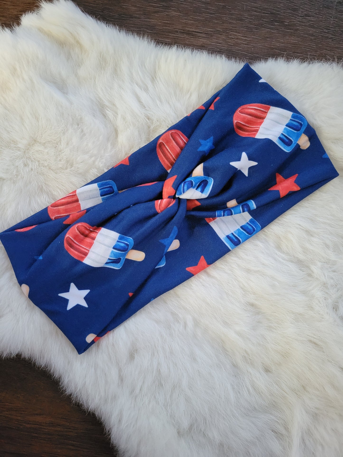 Navy with red white and blue popsicle