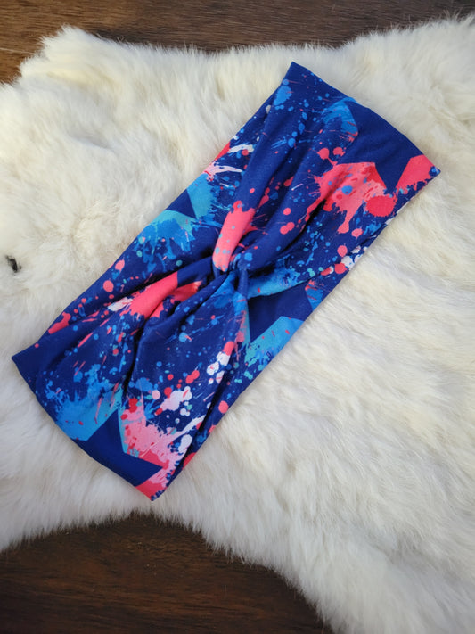 Blue spackled stars