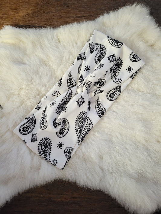 White paisley