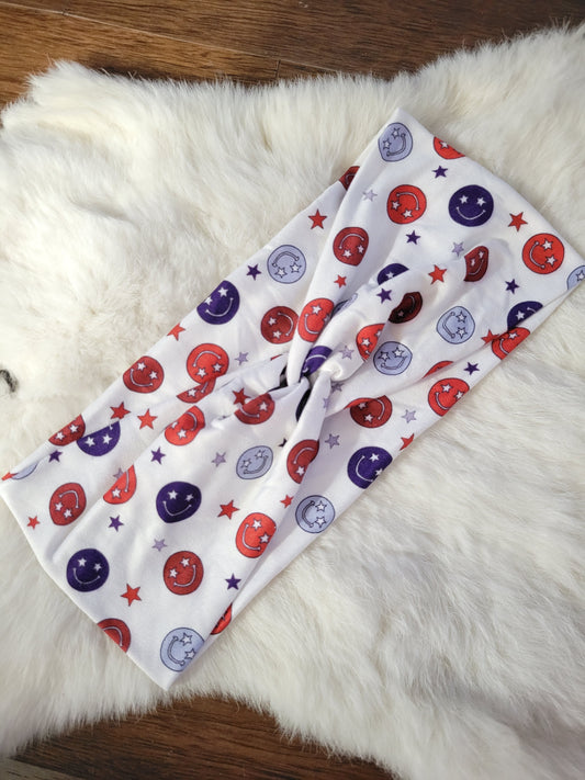 Red and blue smileys