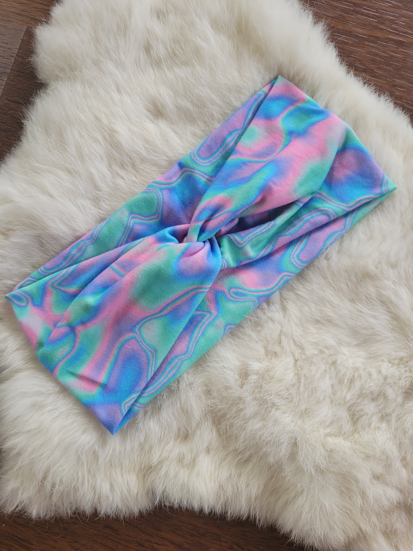 Pink green blue purple watercolor