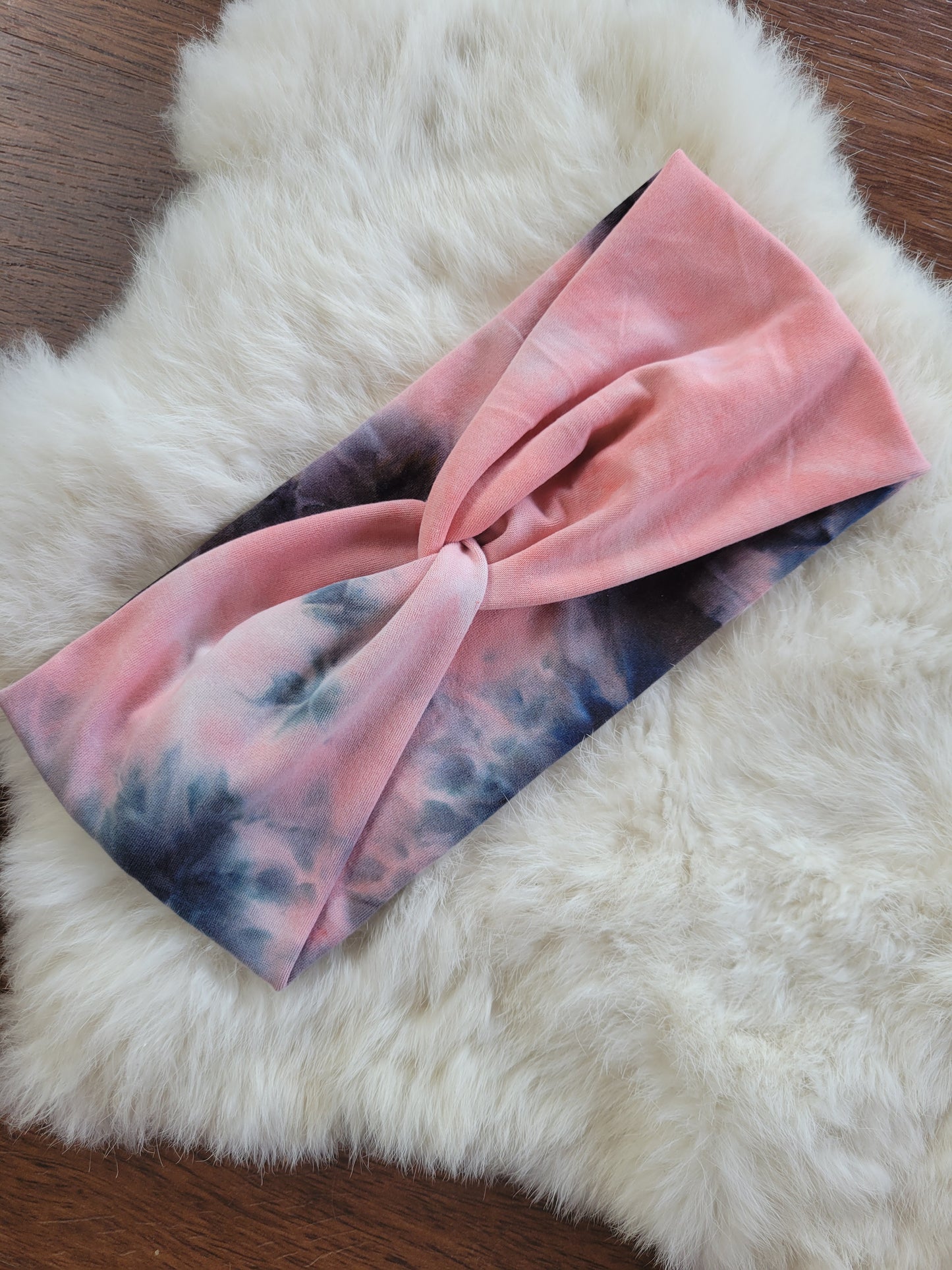 Pink and black tie dye