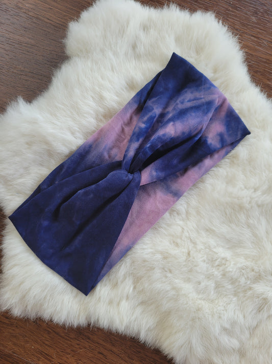 Navy and rose tie dye
