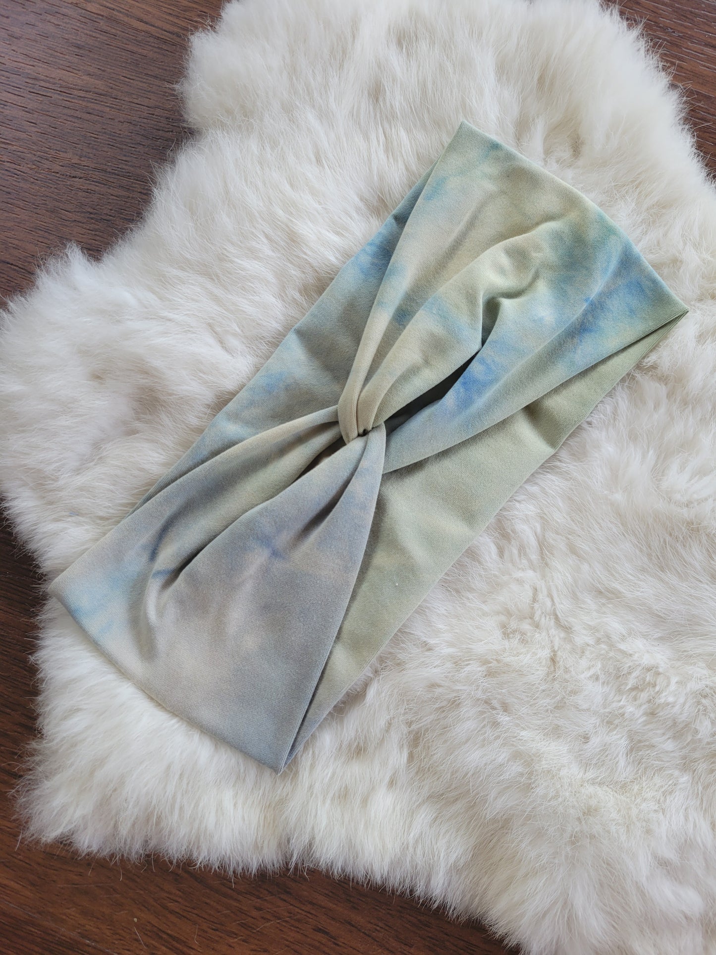Sage and blue tie dye