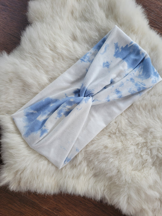 Blue and white tie dye