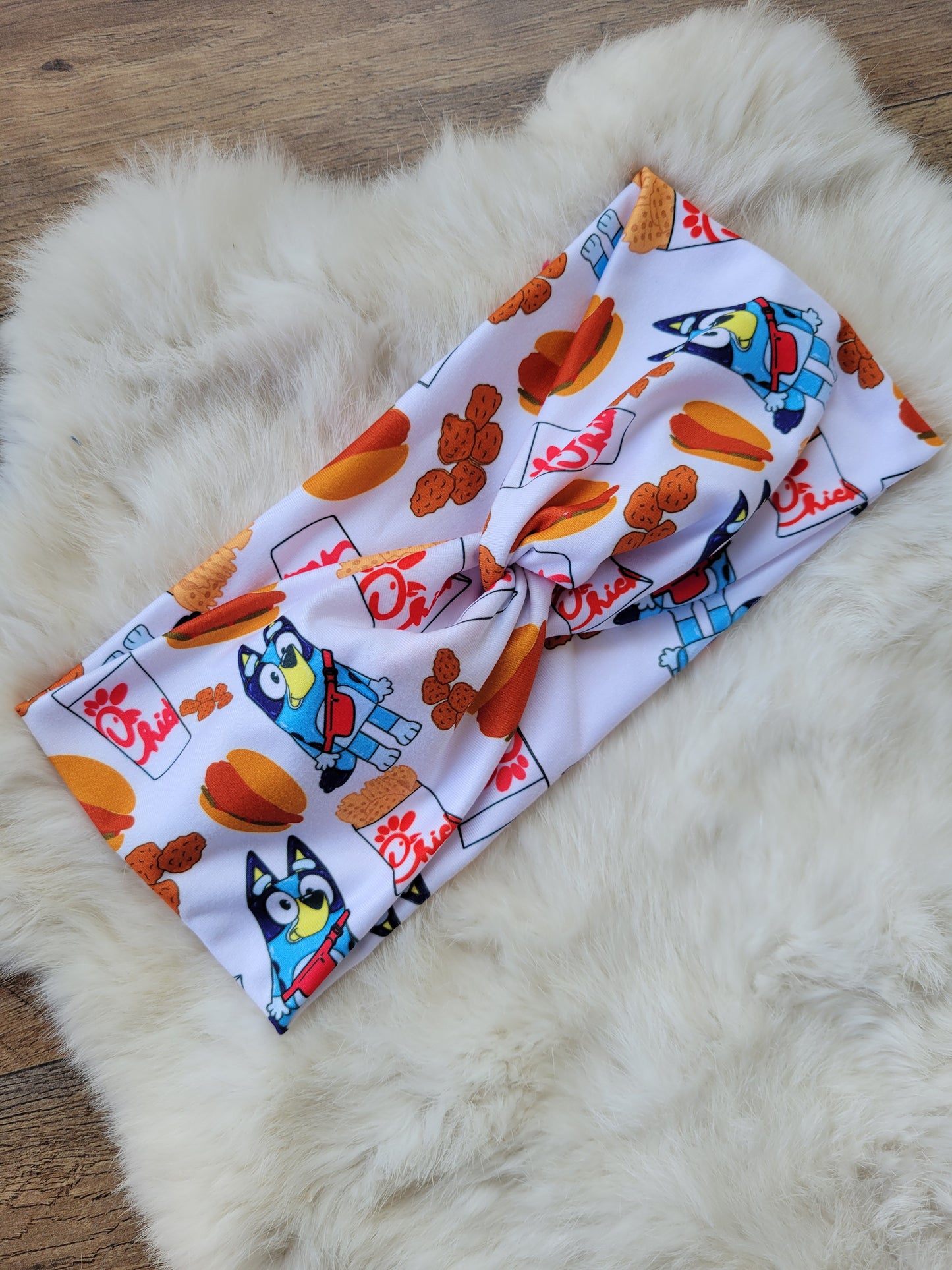 Eat more chicken blue character
