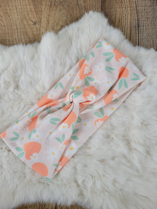 Peaches and flowers