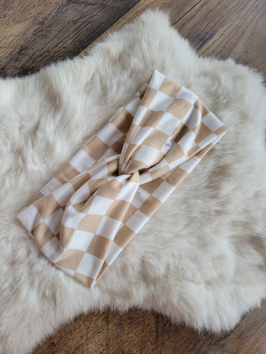 Tan checkered