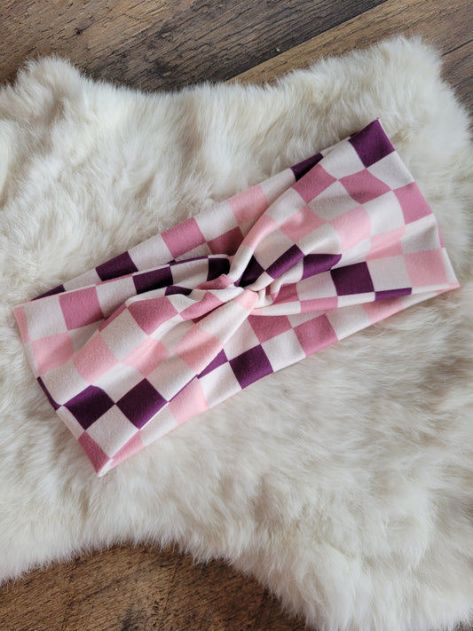 Shades of pinks checkered