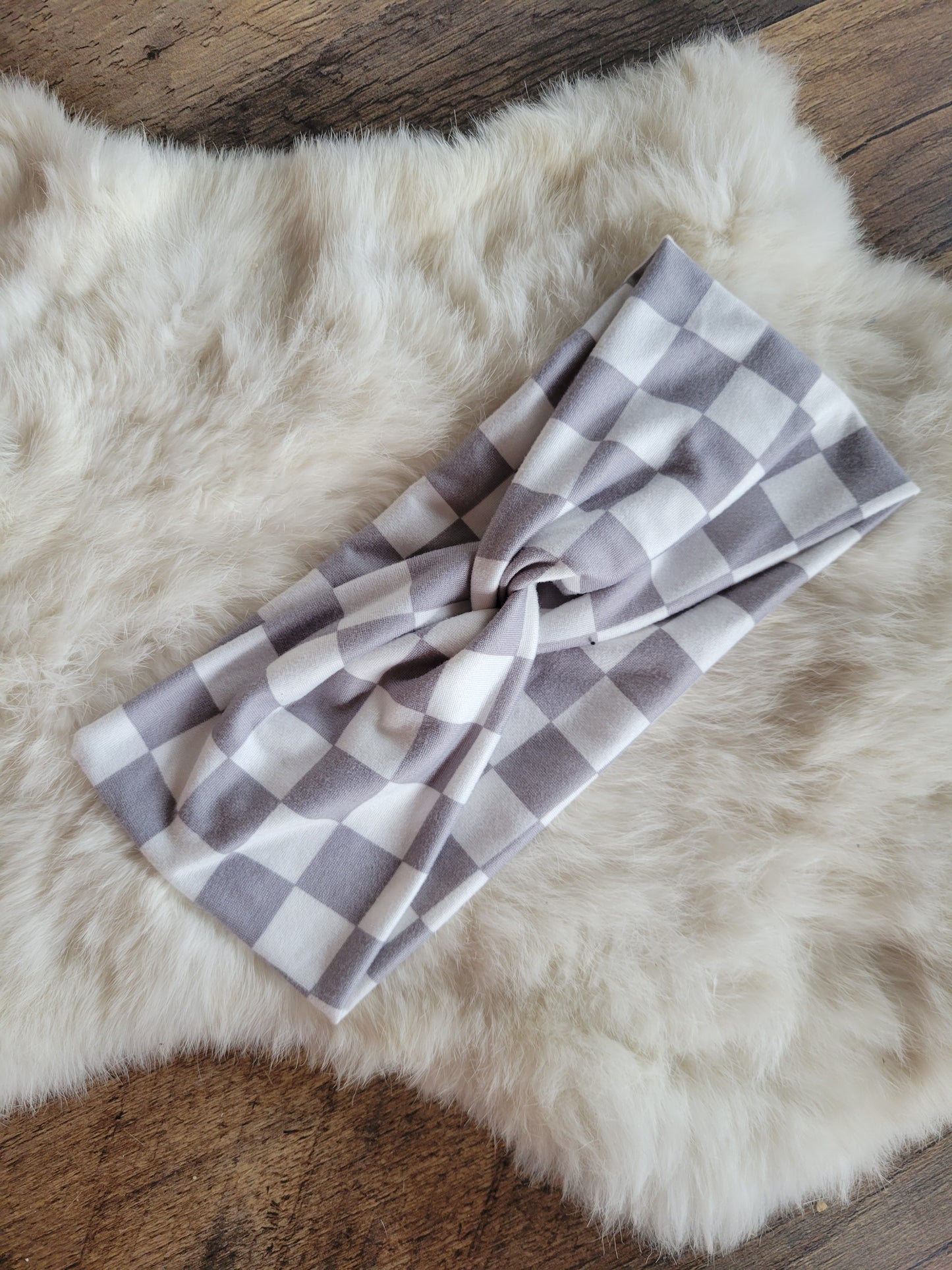 Gray checkered
