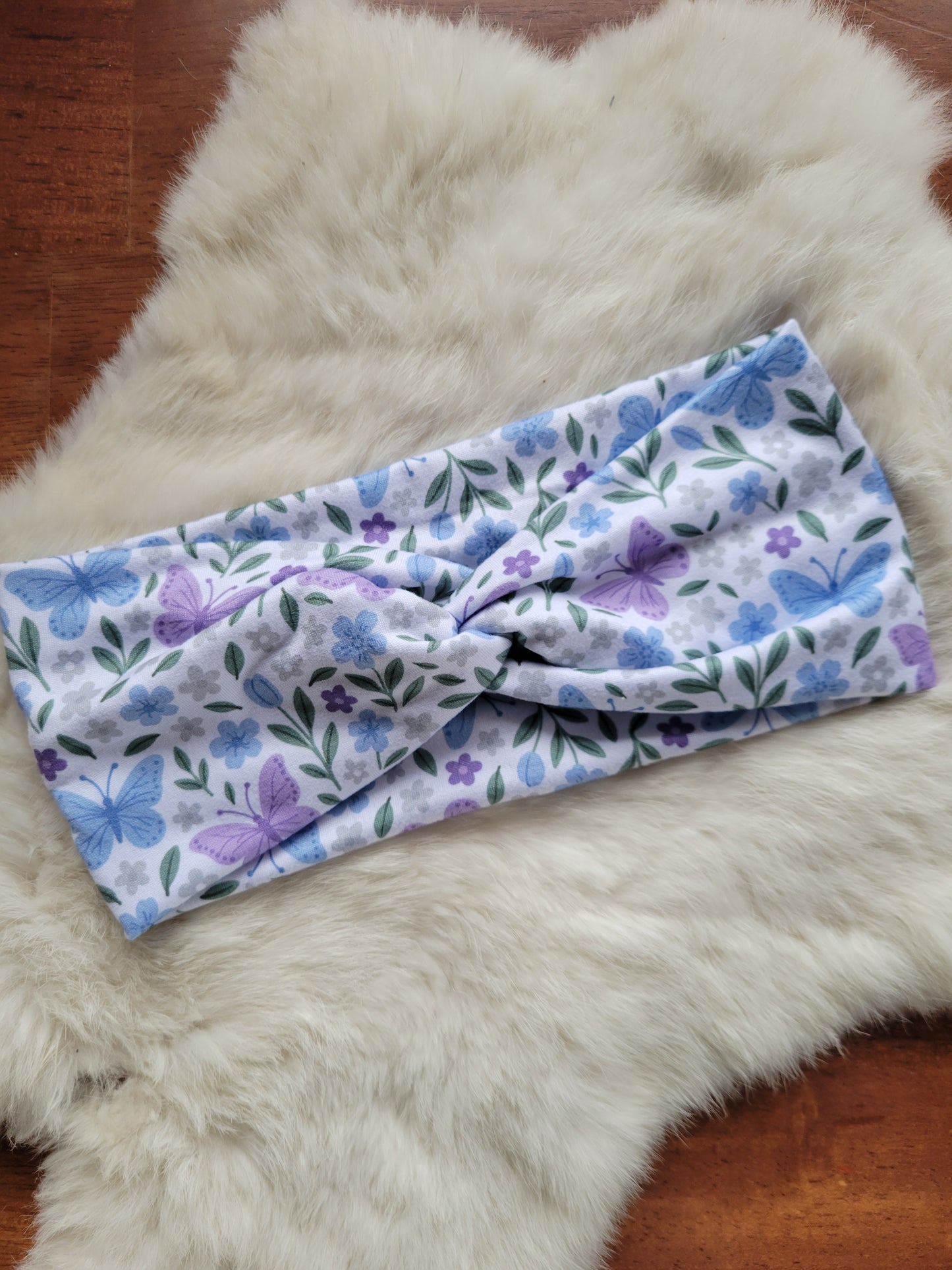 Purple and blue butterflies
